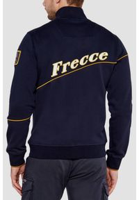 Aeronautica Militare - AERONAUTICA MILITARE Granatowa bluza męska Embroidered Color-block, Rozmiar XXL. Kolor: niebieski