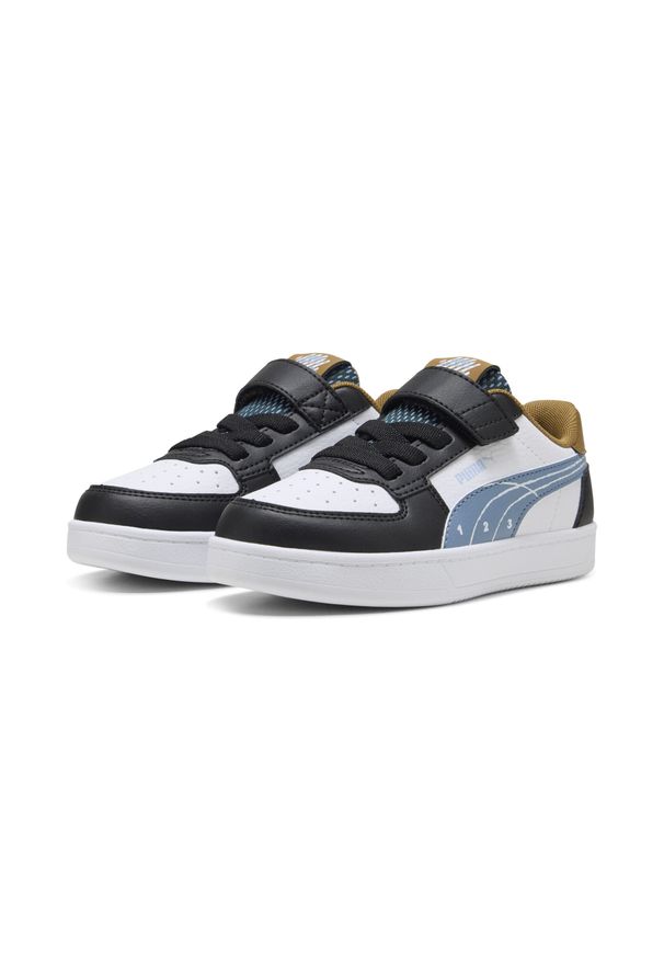 Puma - Dziecięce sneakersy Caven 2.0 Run Fun PUMA Black Cool Blue White. Okazja: na uczelnię. Kolor: czarny, niebieski, wielokolorowy, biały. Sezon: lato. Sport: bieganie