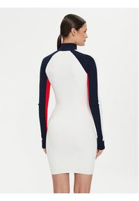Tommy Jeans Sukienka dzianinowa Colorblock Rib Sweater Dress DW0DW18701 Biały Slim Fit. Kolor: biały. Materiał: syntetyk #4