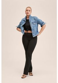 mango - Mango kurtka jeansowa Vicky damska przejściowa. Okazja: na co dzień. Kolor: niebieski. Materiał: jeans. Styl: casual #6