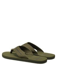 TOMMY HILFIGER - Tommy Hilfiger Japonki Hilfiger 85 Beach Sandal FM0FM05339 Zielony. Kolor: zielony. Materiał: materiał