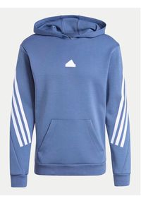 Adidas - adidas Bluza Future Icons 3-Stripes IR9224 Niebieski Regular Fit. Kolor: niebieski. Materiał: bawełna #2