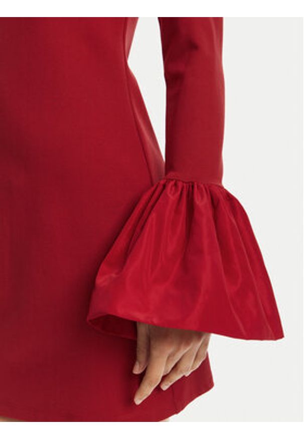 STAUD Sukienka koktajlowa Hawthorne R24R2225PF Czerwony Slim Fit. Kolor: czerwony. Materiał: wiskoza. Styl: wizytowy