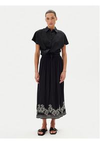 JDY Spódnica maxi Risso 15354225 Czarny Regular Fit. Kolor: czarny. Materiał: wiskoza