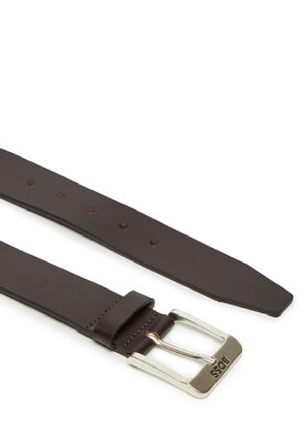 BOSS Pasek Męski Jemio 50512795 Brązowy. Kolor: brązowy. Materiał: skóra