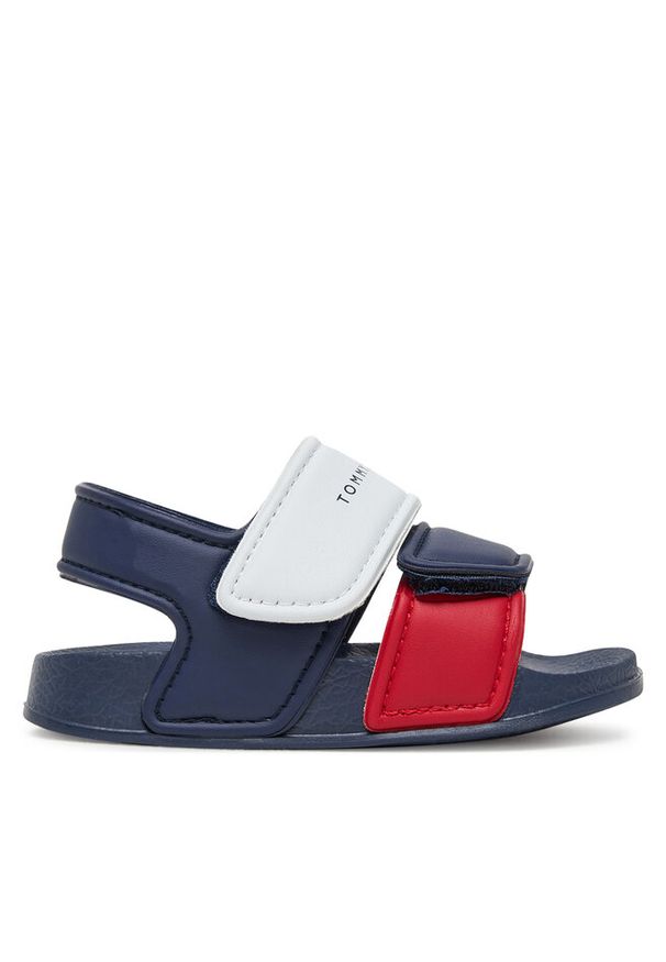 TOMMY HILFIGER - Sandały Tommy Hilfiger. Kolor: niebieski
