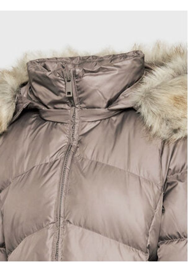 Calvin Klein Curve Płaszcz zimowy Essential K20K205144 Brązowy Regular Fit. Kolor: brązowy. Materiał: syntetyk. Sezon: zima