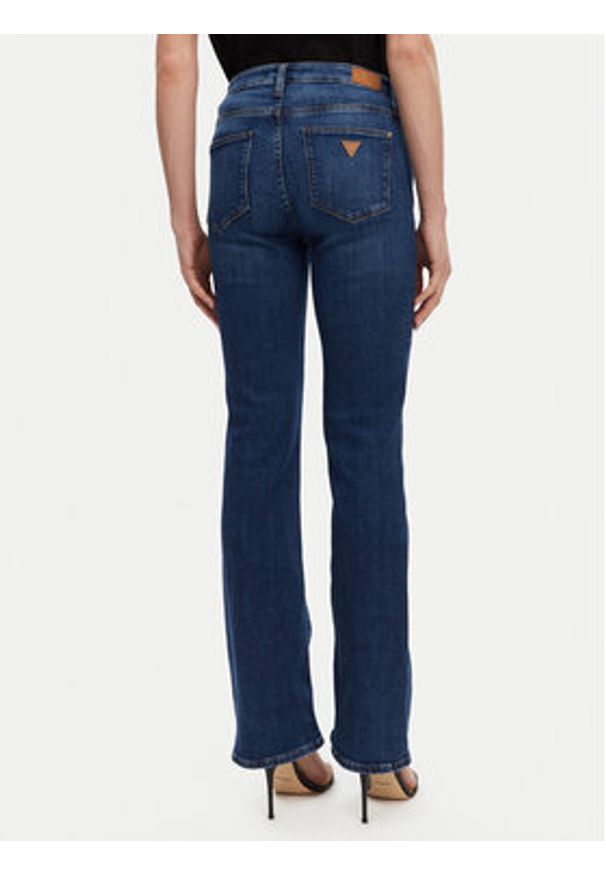 Guess Jeansy WBGA58 D4MZ0 Granatowy Straight Leg. Kolor: niebieski