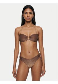 Guess Góra od bikini E6GJ12 KF600 Brązowy. Kolor: brązowy. Materiał: syntetyk #3