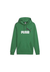 Bluza Sportowa Męska Puma Ess + 2 Col Big Logo Tr. Typ kołnierza: kaptur. Kolor: zielony. Materiał: bawełna #1