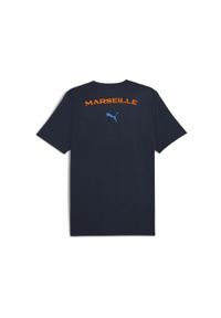 Puma - Męska koszulka Casuals Olympique Marsylia PUMA. Kolor: żółty, pomarańczowy, wielokolorowy, niebieski