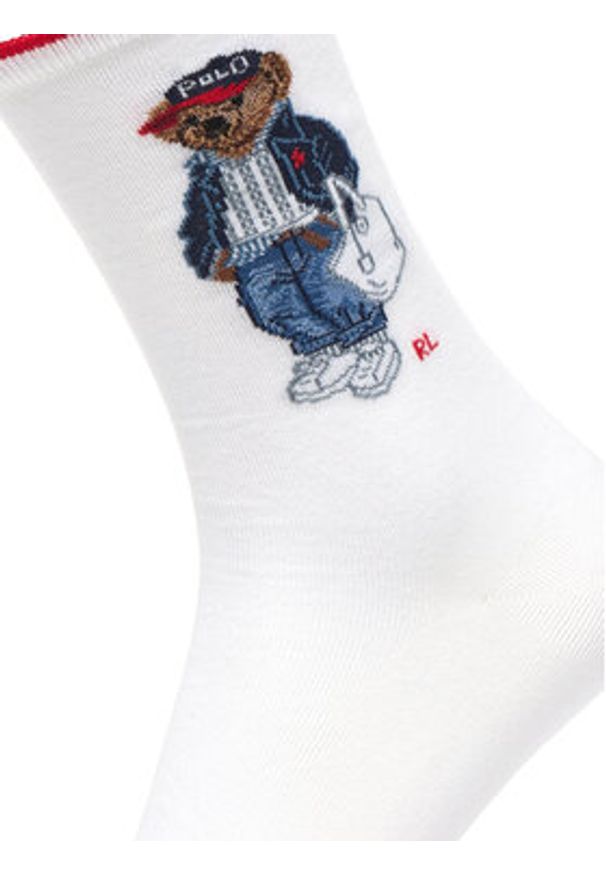 Polo Ralph Lauren Skarpety długie 455P10250001 Biały. Kolor: biały. Materiał: bawełna