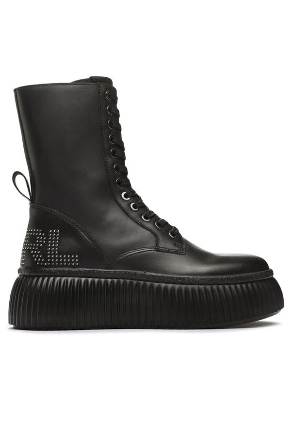 Karl Lagerfeld - KARL LAGERFELD Botki KL42375 Czarny. Kolor: czarny. Materiał: skóra