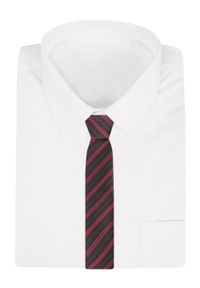 Krawat Męski - Angelo di Monti - Brązowy w Prążki. Kolor: brązowy, beżowy, wielokolorowy. Materiał: tkanina. Wzór: prążki. Styl: elegancki, wizytowy