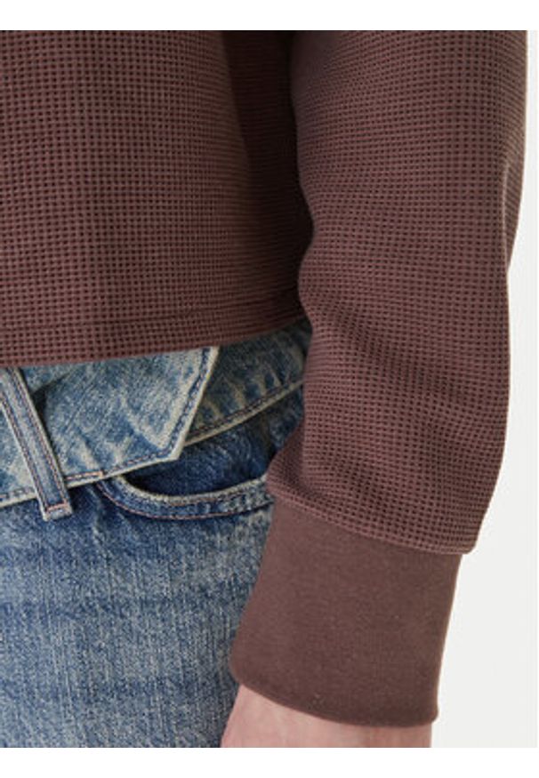 RVCA Bluza Glory 23B033505 Brązowy Relaxed Fit. Kolor: brązowy. Materiał: bawełna