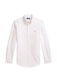 Polo Ralph Lauren Koszula 710953704007 Beżowy Custom Fit. Typ kołnierza: polo. Kolor: beżowy. Materiał: bawełna #3