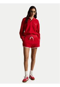 Polo Ralph Lauren Bluza 211A12737003 Czerwony Relaxed Fit. Typ kołnierza: polo. Kolor: czerwony. Materiał: bawełna #3