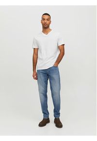 Jack & Jones - Jack&Jones T-Shirt Basic 12156102 Biały Standard Fit. Kolor: biały. Materiał: bawełna