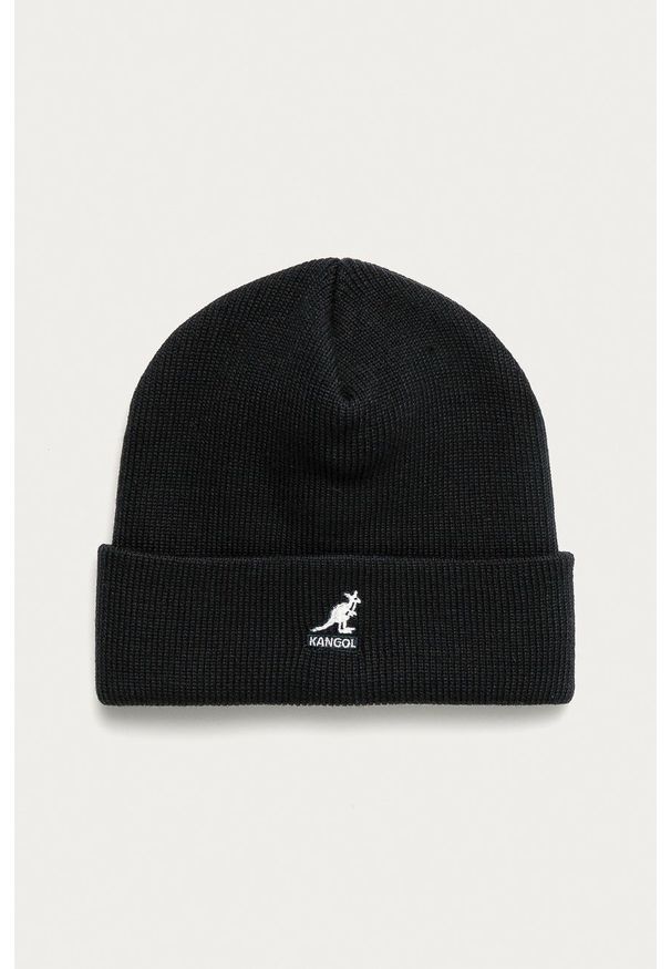 Kangol - Czapka. Kolor: niebieski. Materiał: dzianina