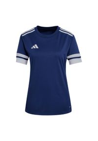 Adidas Sport Squa25 Jsy W Koszulka Damskie. Kolor: niebieski. Sport: piłka nożna #1