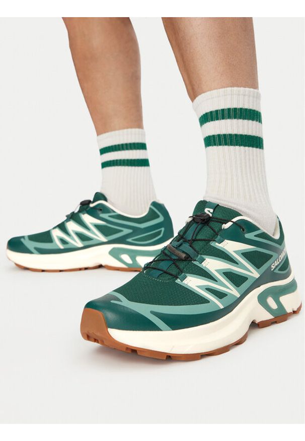 salomon - Salomon Sneakersy Xt-Evr M L49154100 Zielony. Kolor: zielony. Materiał: skóra