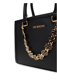 Love Moschino - LOVE MOSCHINO Torebka JC4077PP1NL1300A Czarny. Kolor: czarny. Materiał: skórzane #5