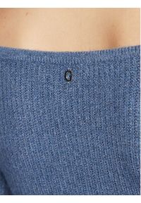 Guess Sweter W3RR09 Z2QA0 Niebieski Slim Fit. Kolor: niebieski. Materiał: syntetyk #4