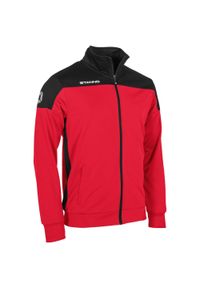 STANNO - Dziecięca bluza dresowa zapinana na zamek Stanno Pride. Kolor: czerwony, czarny, wielokolorowy. Materiał: dresówka. Sport: fitness