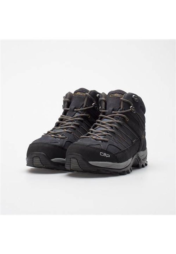 Buty trekkingowe męskie CMP Rigel Mid. Zapięcie: sznurówki. Kolor: wielokolorowy, czarny, szary. Materiał: skóra, syntetyk, tkanina, materiał. Szerokość cholewki: normalna
