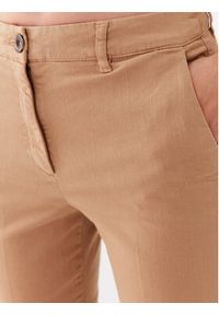 Marella Spodnie materiałowe Rapid 2331361237200 Brązowy Regular Fit. Kolor: brązowy. Materiał: materiał, bawełna