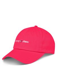 Tommy Jeans Czapka z daszkiem Tjw Sport Cap AW0AW15472 Różowy. Kolor: różowy. Materiał: bawełna. Styl: sportowy