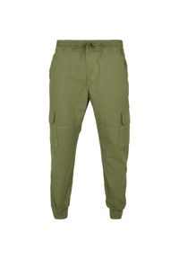 Spodnie Urban Classics military. Kolor: zielony. Długość: długie. Wzór: moro. Sport: bieganie #1