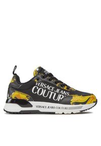 Versace Jeans Couture Sneakersy 75VA3SA3 Czarny. Kolor: czarny. Materiał: materiał