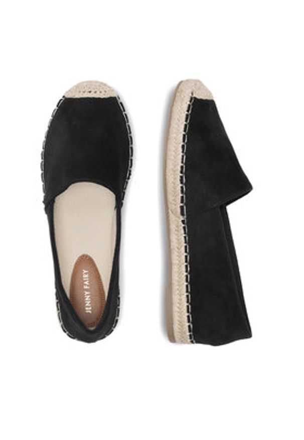 Jenny Fairy Espadryle WSS990-224 Czarny. Kolor: czarny. Materiał: materiał