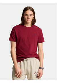 Polo Ralph Lauren T-Shirt 710671438377 Czerwony Custom Slim Fit. Typ kołnierza: polo. Kolor: czerwony. Materiał: bawełna