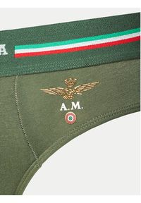 Aeronautica Militare Komplet 2 par slipów AM1USL001 Khaki. Kolor: brązowy. Materiał: bawełna #6