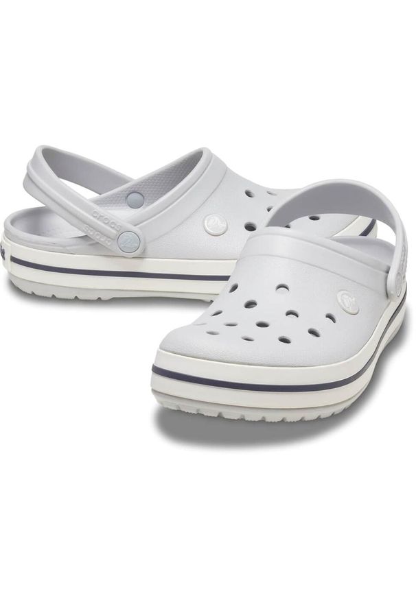 Chodaki Crocs Crocband. Kolor: szary. Materiał: materiał, syntetyk