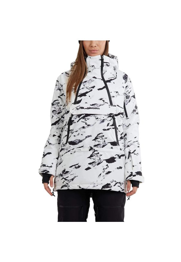 FUNDANGO - Kurtka narciarska damska Hooper Anorak. Kolor: biały, wielokolorowy, czarny. Sport: narciarstwo
