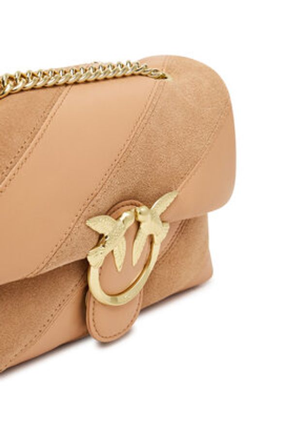 Pinko - PINKO Torebka Love Puff Mini Cl AI 25-26 PLTT 100039 A2JY Różowy. Kolor: różowy. Materiał: skórzane, zamszowe