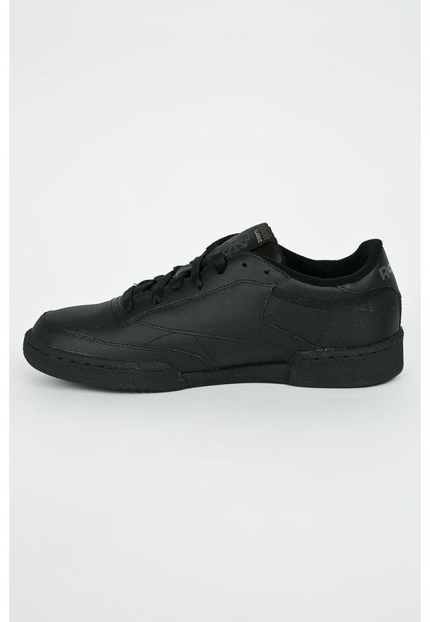 Reebok Classic - Buty Club C 85. Nosek buta: okrągły. Zapięcie: sznurówki. Kolor: czarny. Materiał: guma. Model: Reebok Classic, Reebok Club