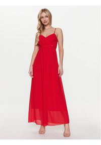 Rinascimento Sukienka wieczorowa CFC0112346003 Czerwony Regular Fit. Kolor: czerwony. Materiał: syntetyk. Styl: wizytowy