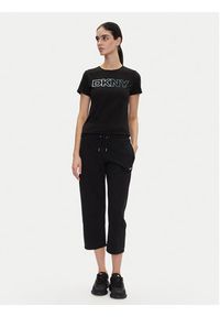DKNY Sport T-Shirt DP5T1193 Czarny Regular Fit. Kolor: czarny. Materiał: bawełna. Styl: sportowy #4
