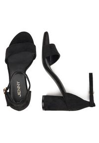 Jenny - JENNY Sandały BROOK WSS20870-01 Czarny. Kolor: czarny. Materiał: materiał #2