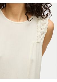 Vila Bluzka Pernillu 14105237 Beżowy Loose Fit. Kolor: beżowy. Materiał: wiskoza #3