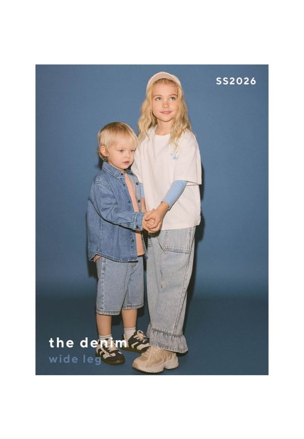 Reserved - Jeansy super wide leg 7/8 - niebieski. Kolor: niebieski