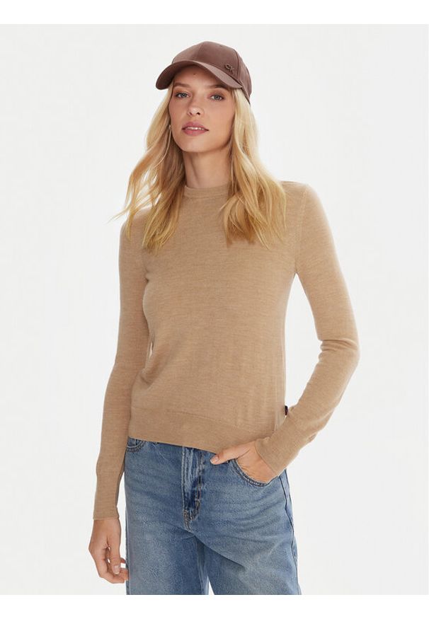 Robe di Kappa Sweter Emmy 64114YW Beżowy Regular Fit. Kolor: beżowy. Materiał: wełna