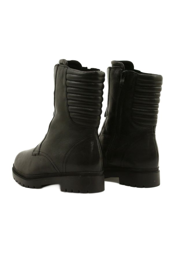 Botki buty motocyklowe hit CLIMOTION PRO Caprice 9-26454-27 022 czarne. Kolor: czarny. Materiał: skóra, futro. Sezon: lato. Styl: elegancki