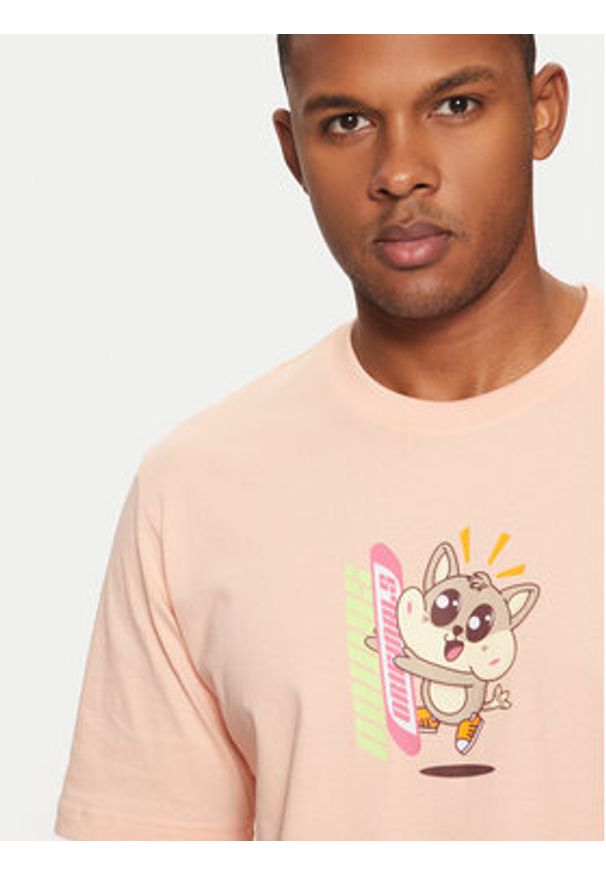 Adidas - adidas T-Shirt Kawaii JP0194 Różowy Regular Fit. Kolor: różowy. Materiał: bawełna