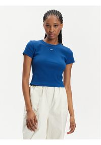 Hugo T-Shirt Baby 50510749 Niebieski Slim Fit. Kolor: niebieski. Materiał: bawełna