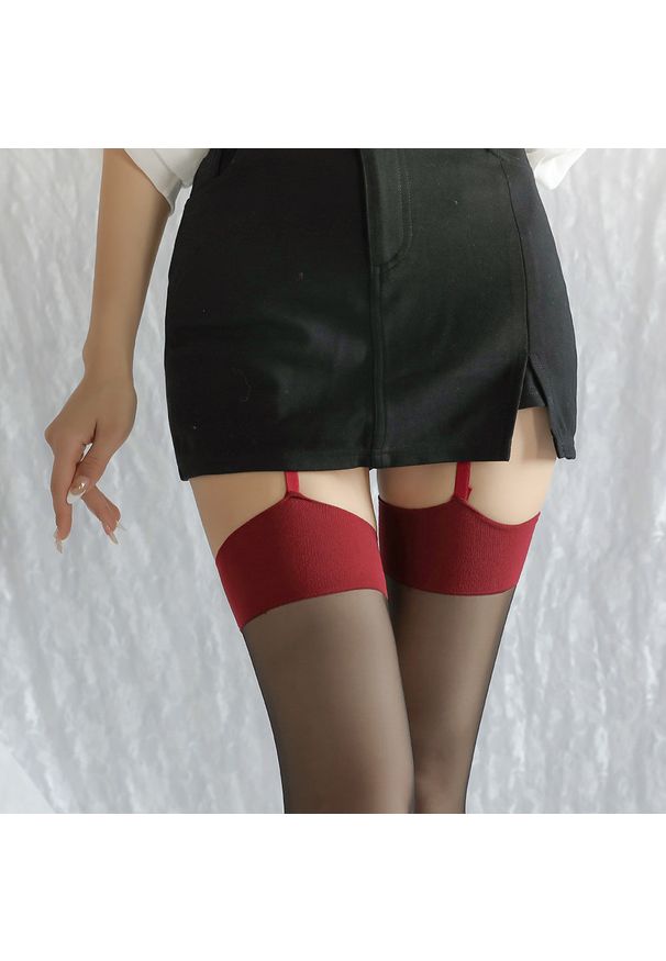 Intica - Pończochy eleganckie na specjalne okazje Raingardis. Kolor: wielokolorowy. Materiał: materiał. Długość: długie